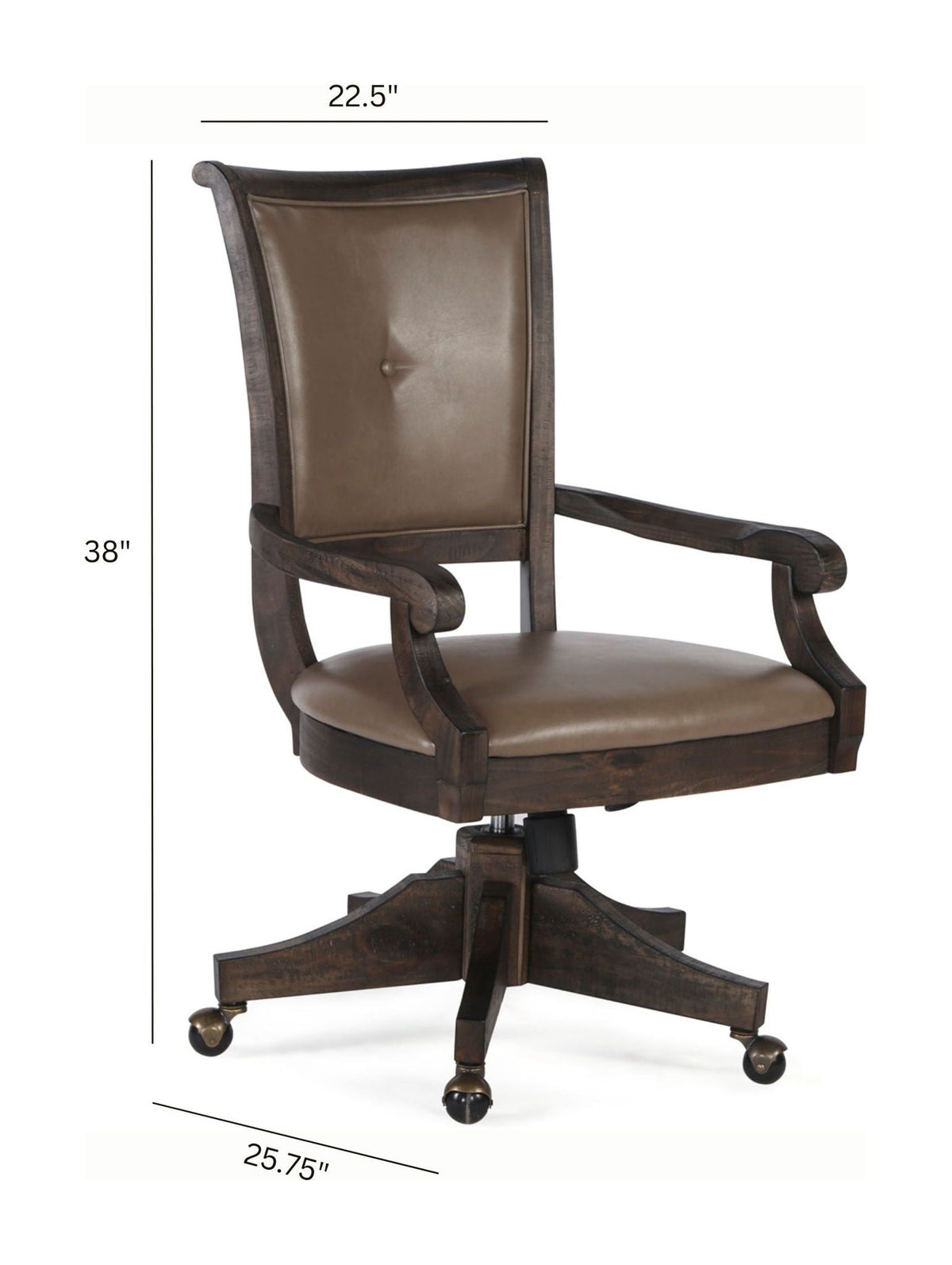 Sutton Place - Swivel Chair - Weathered Charcoal by Unique Piece Furniture
