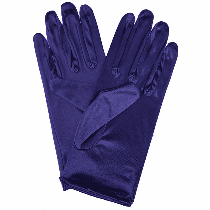 Bridal Wedding Gloves Short Satin Dress Cheongsam Gloves by My Store