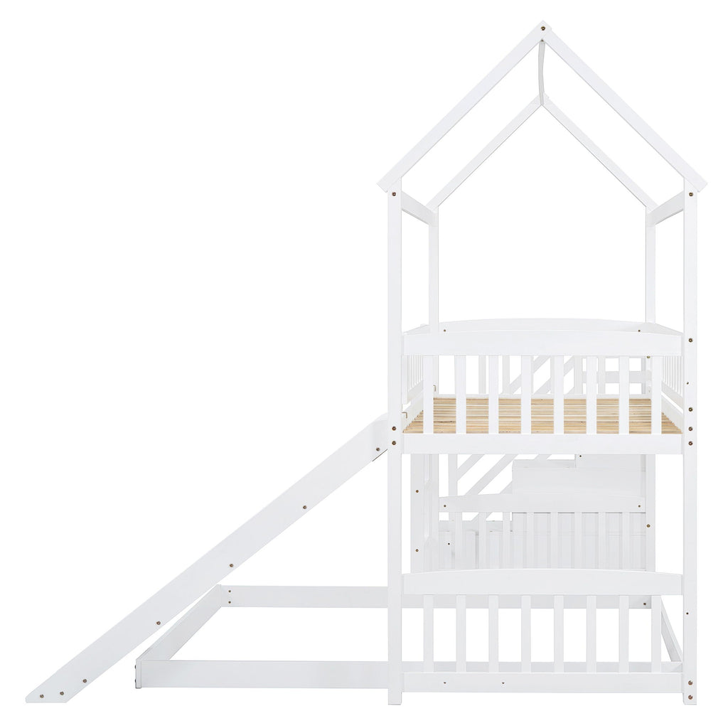 House Bunk Bed With Slide by Unique Piece Furniture