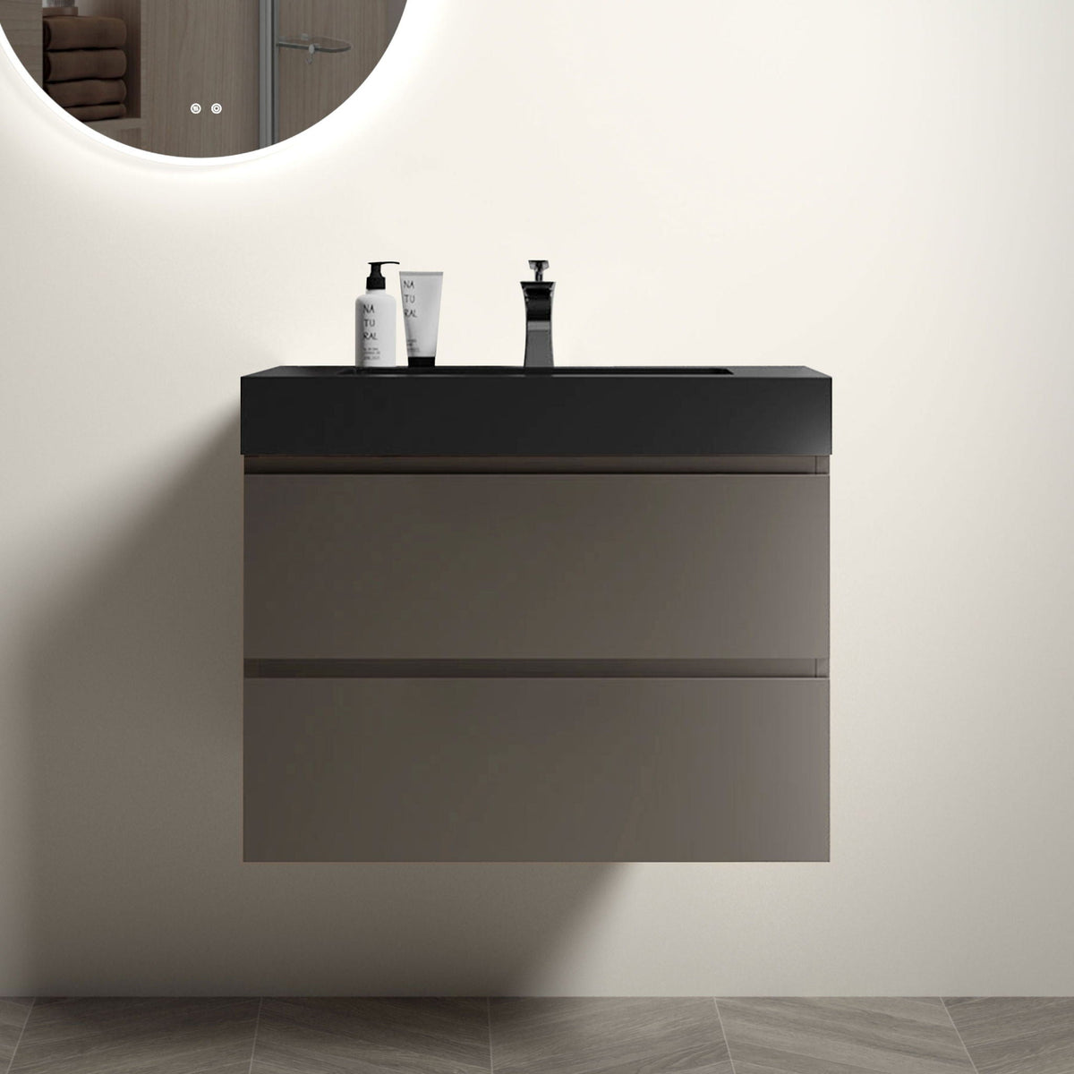 Alice - Bathroom Vanity With Sink, Wall Mounted, Floating by Unique Piece Furniture