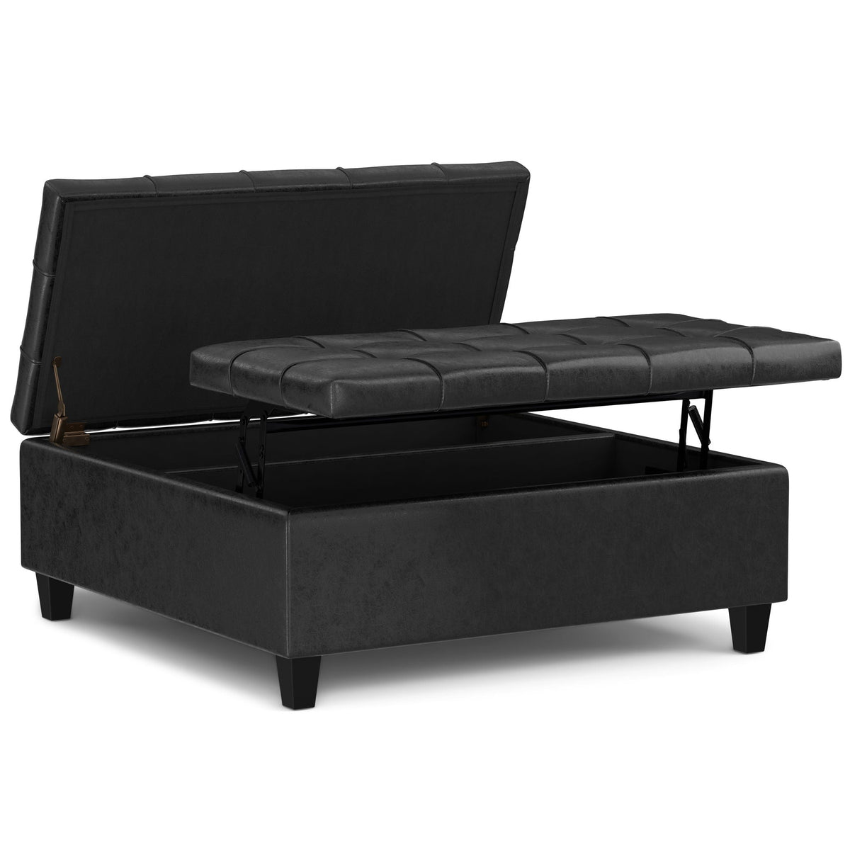 Harrison - Upholstered Coffee Table Storage Ottoman by Unique Piece Furniture