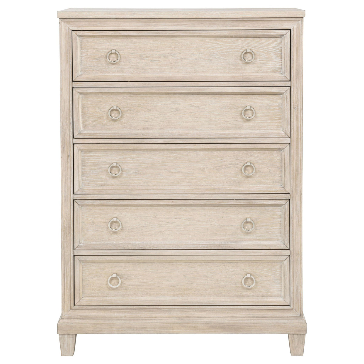 Pembroke 5-drawer Chest of Drawers Washed Oak by Unique Piece Furniture