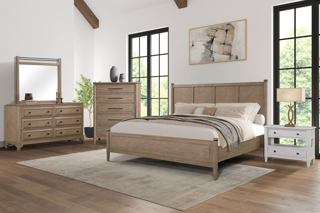 Transitional Style Lo-Post Bed by Unique Piece Furniture