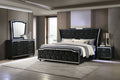 Lorient 4-piece Eastern King Bedroom Set Black by Unique Piece Furniture