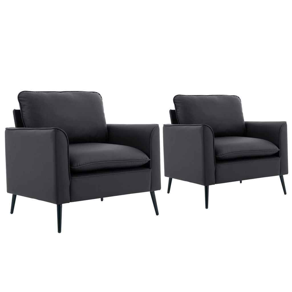 Nordic Retro Light Luxury Upholstered Sofa Chair by Unique Piece Furniture