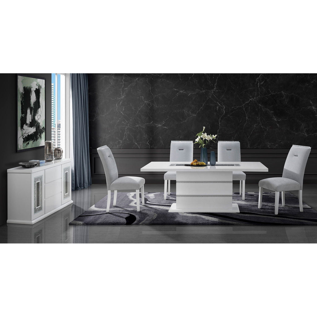 Ariya - Buffet With Clear Glass Inlay by Unique Piece Furniture