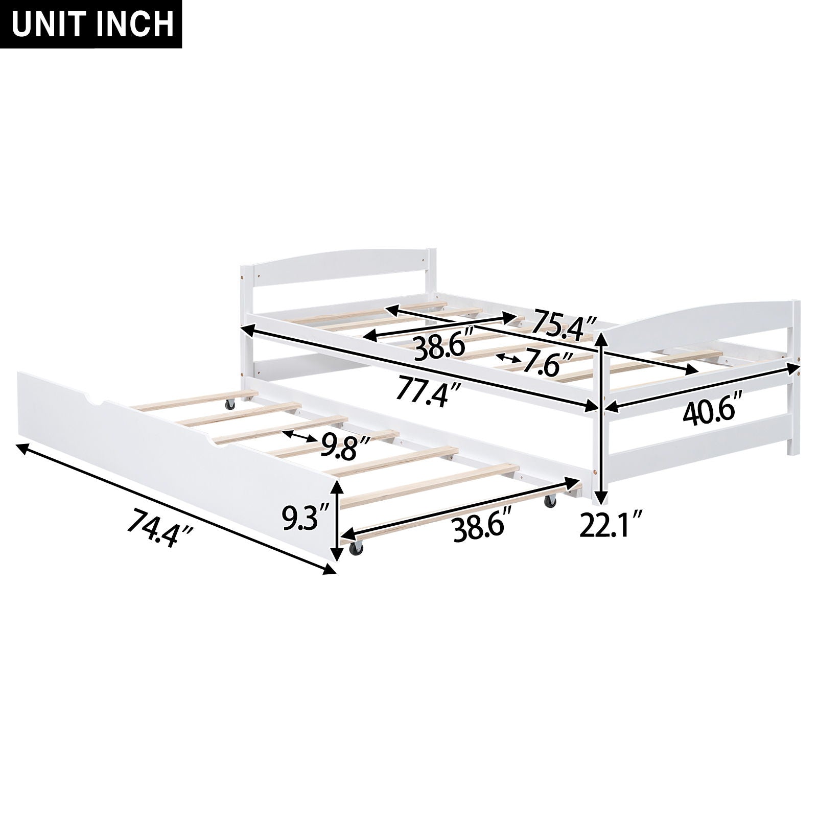 Platform Bed With Trundle by Unique Piece Furniture