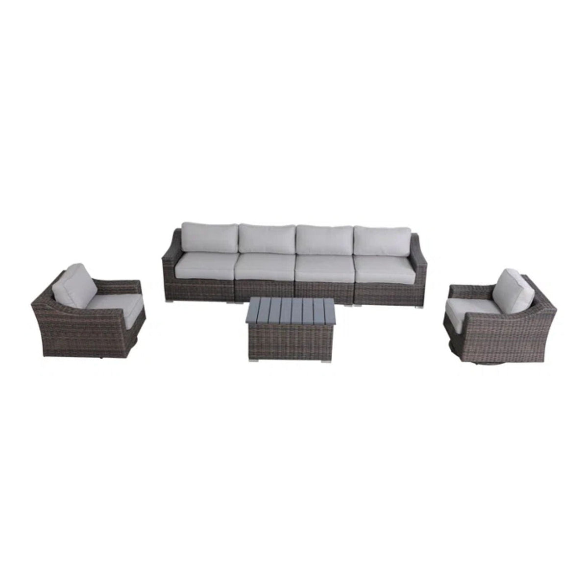 Stylish Sofa Seating Group With Cushions Perfect For Outdoor Gatherings by Unique Piece Furniture