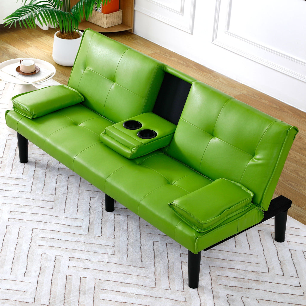 Sofa Bed With Foldable Design And Cup Holder by Unique Piece Furniture