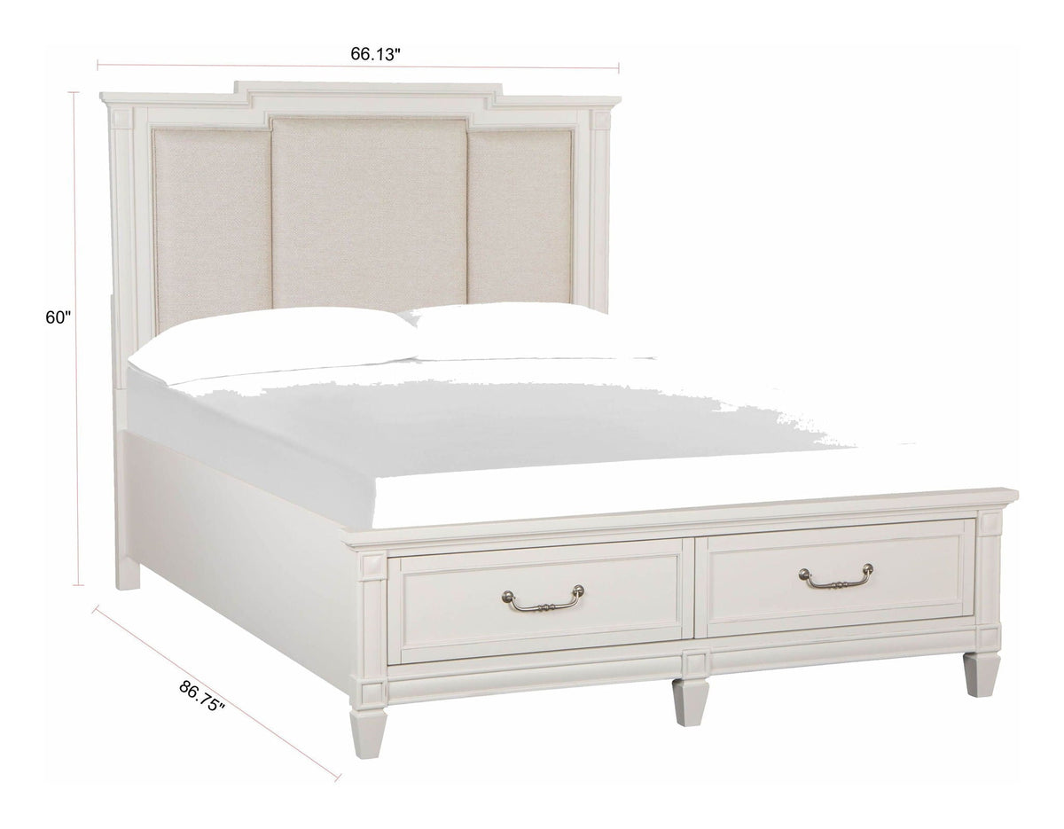 Willowbrook - Panel Upholstered Storage Bed by Unique Piece Furniture