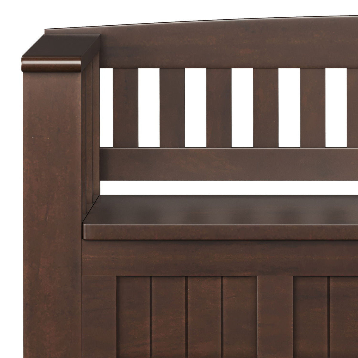Acadian - Entryway Storage Bench With Shelf - Brown by Unique Piece Furniture