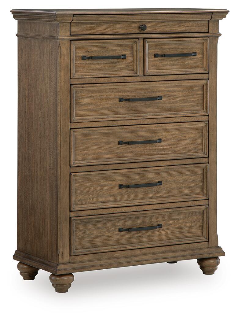 Karallin - Seven Drawer Chest - Medium Brown by Unique Piece Furniture