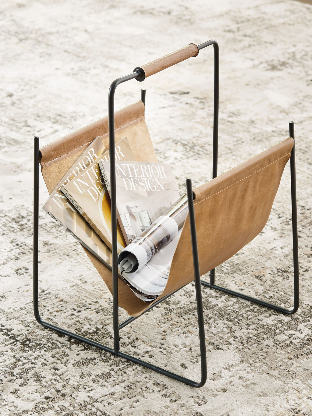 Faronworth - Magazine Rack - Brown / Black by Unique Piece Furniture