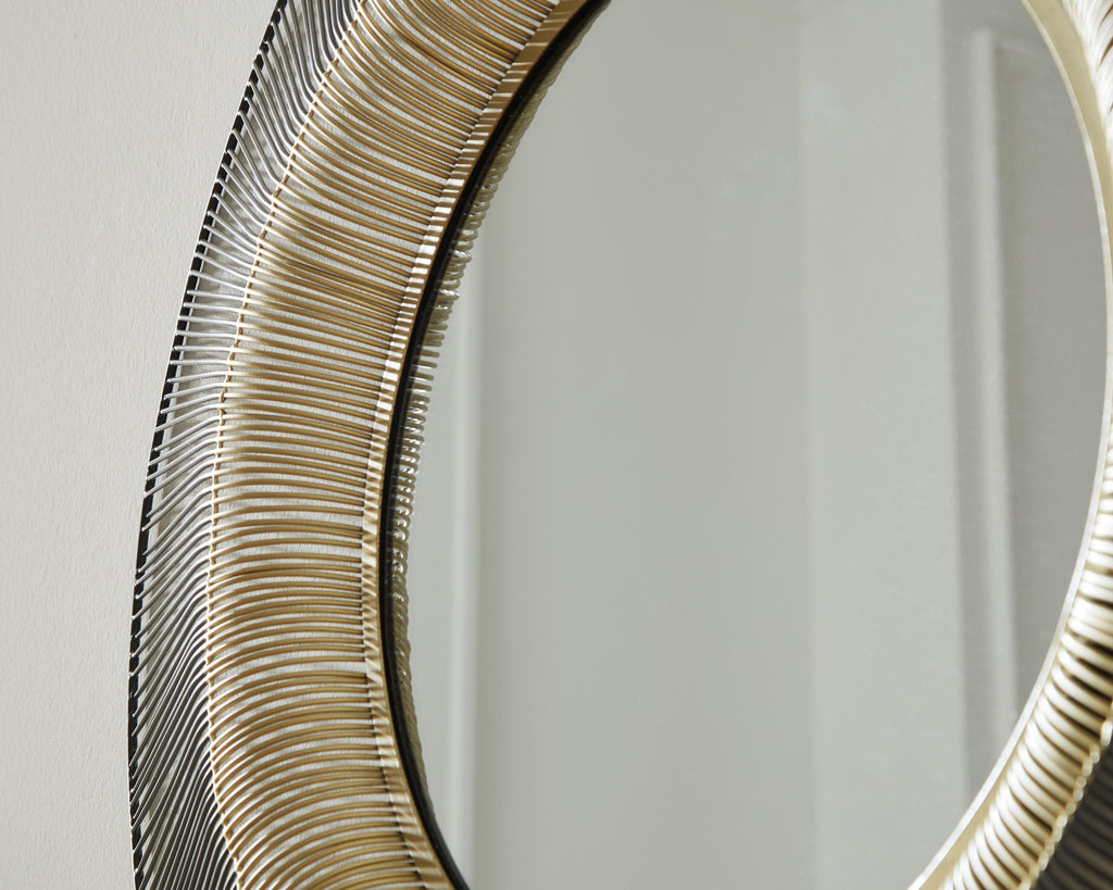 Dallmen - Accent Mirror - Black / Gold Finish by Unique Piece Furniture