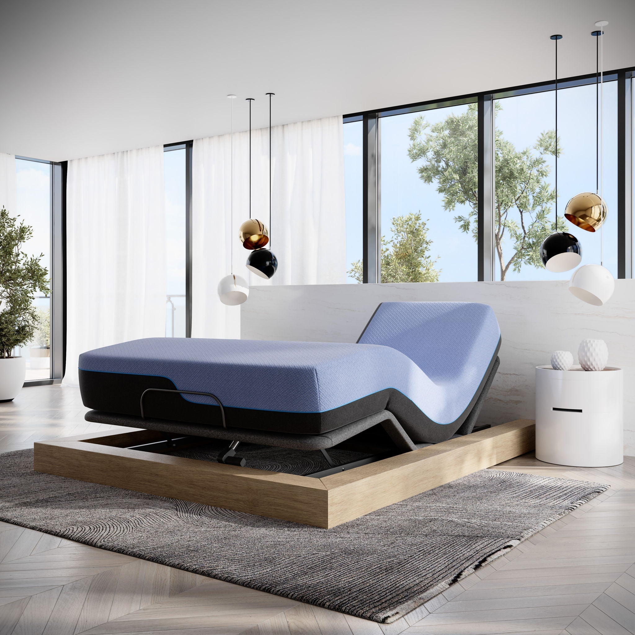 12" Refresh Flex Head Hybrid Cooling Fast Responding Latex Foam & Coil Mattress by Unique Piece Furniture
