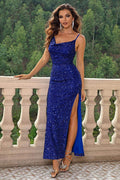 Cowl Neck Split Maxi Dress for Effortless Style and Elegance by Selvanelle
