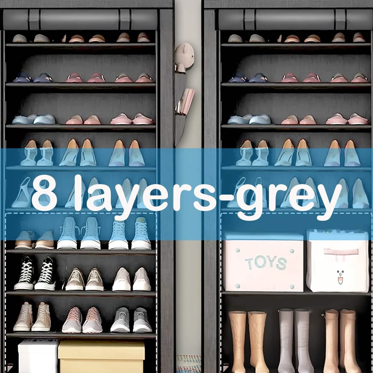 10-Layer 9 Grid Shoe Rack Shelf Storage Closet Organizer by DailySale