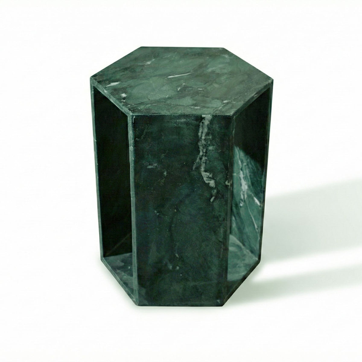 Modern Minimalist Hexagon Side Table by Unique Piece Furniture