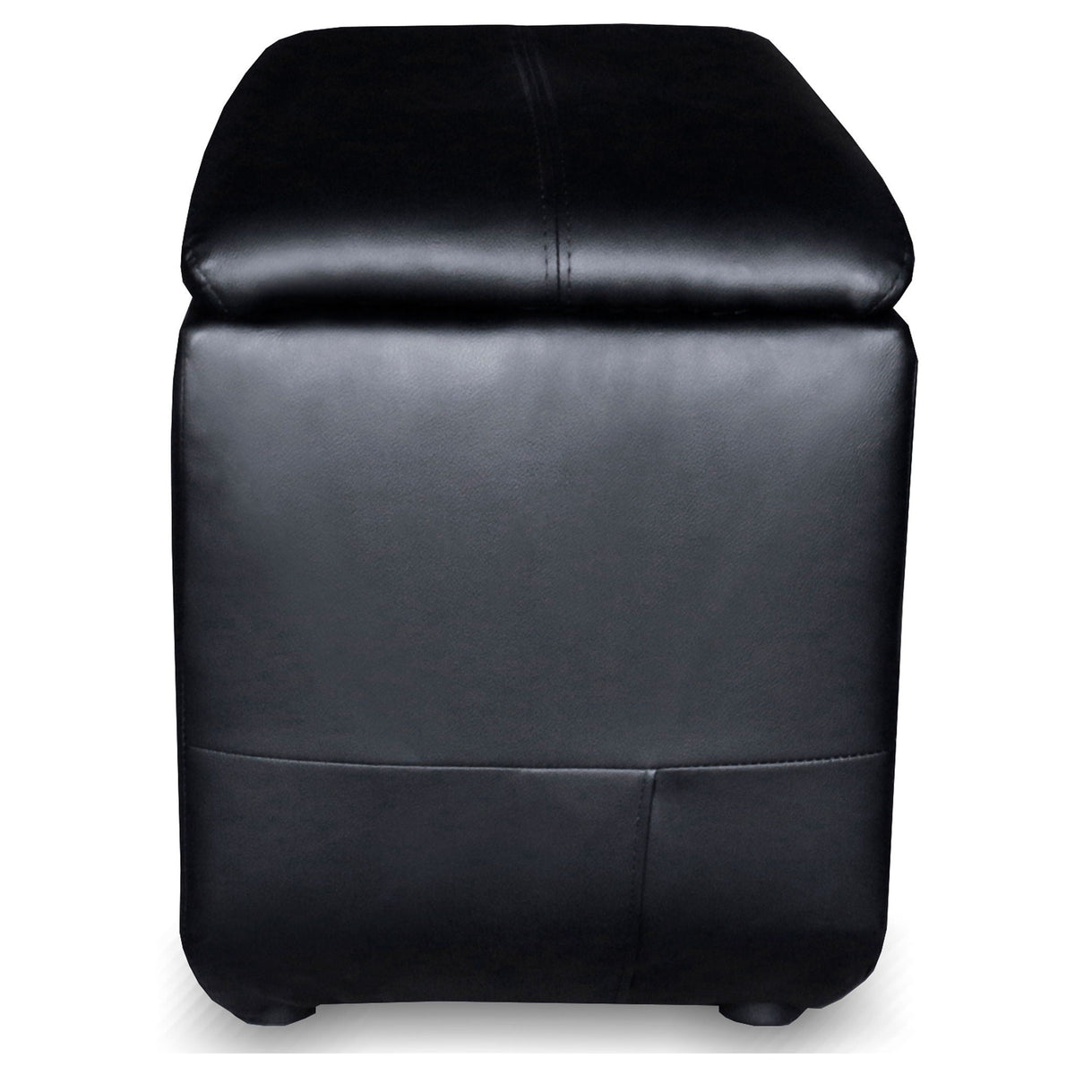 Cyrus Upholstered Home Theater Storage Wedge Console Black by Unique Piece Furniture