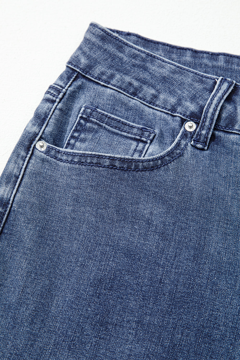 Dirty blue High Waist Button Zip Fly Bell Bottom Jeans by Wild and Free Boutique