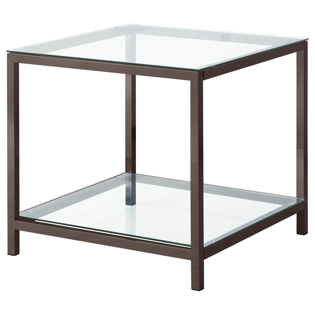 Trini 2-piece Coffee and End Table Set Black Nickel by Unique Piece Furniture