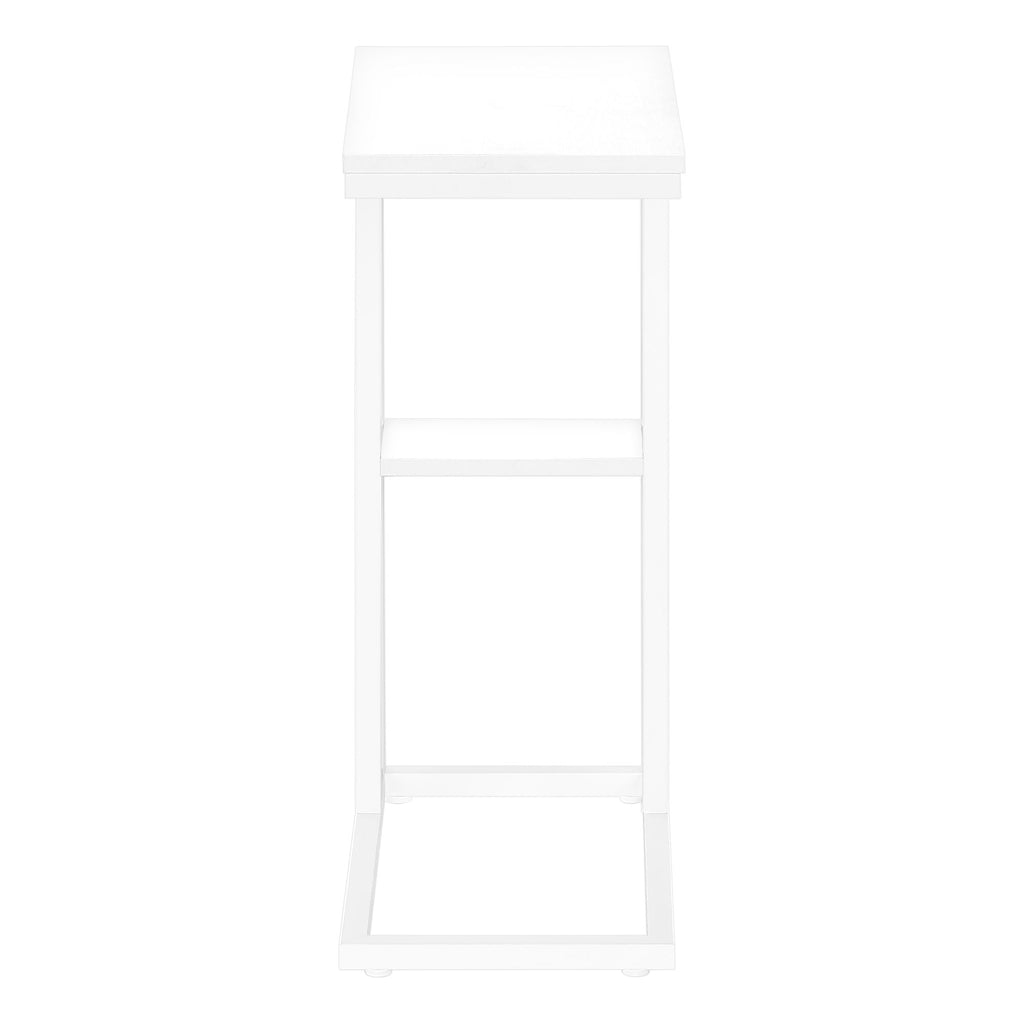 Accent Table, C - Shaped, Marble Look Contemporary & Modern Convenient Design by Unique Piece Furniture