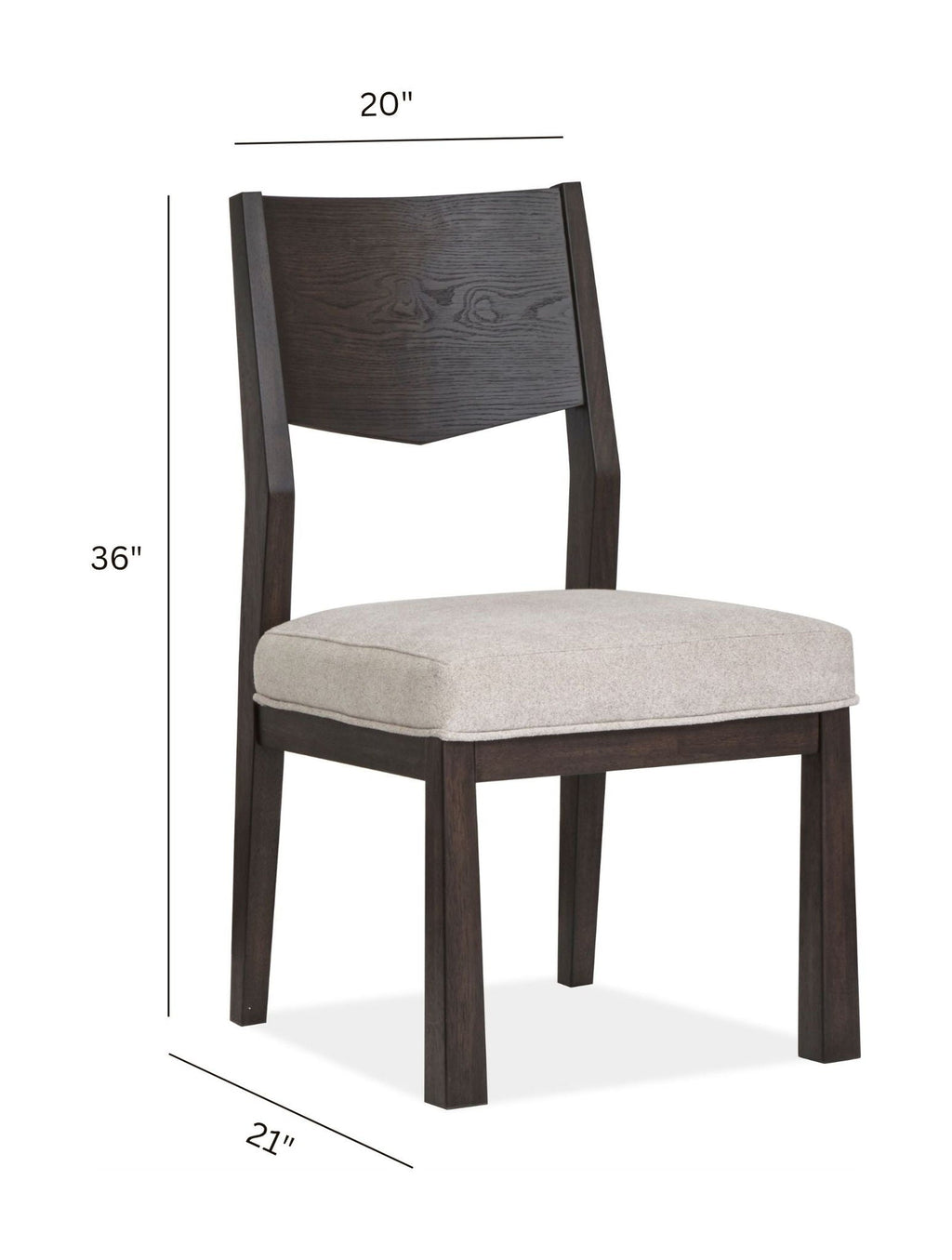 Tauren - Upholstered Side Chair With Solid Back (Set of 2) - Coffee Bean by Unique Piece Furniture