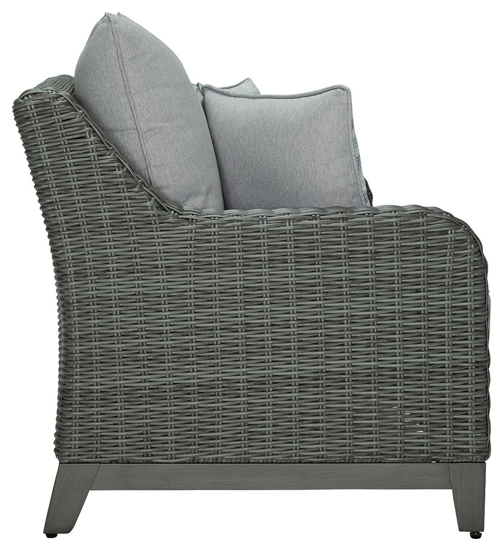 Elite Park - Loveseat w/Cushion - Gray by Unique Piece Furniture