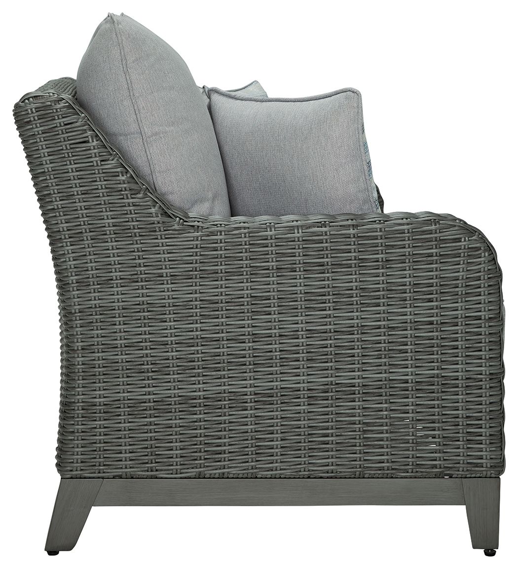 Elite Park - Loveseat w/Cushion - Gray by Unique Piece Furniture