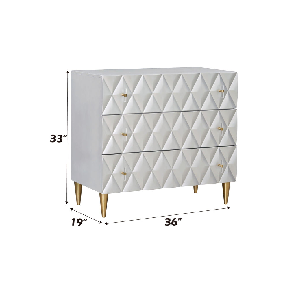 Anson - Console Cabinet - Silver / Champagne by Unique Piece Furniture