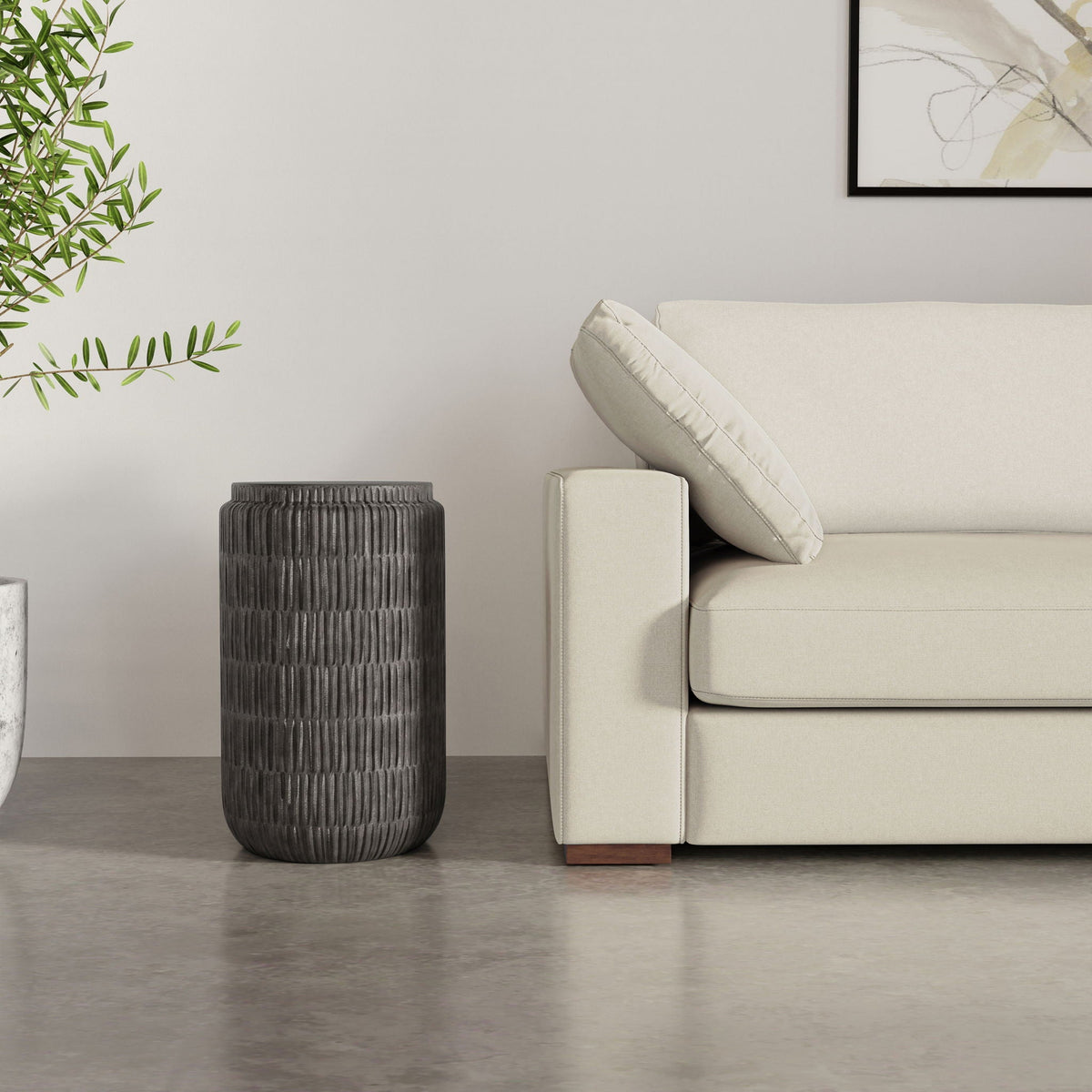 Juno - Cast Aluminum Side Table - Black by Unique Piece Furniture