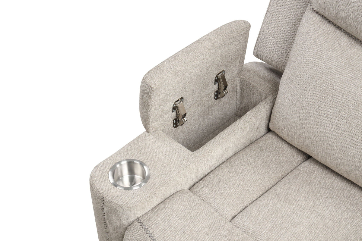 Galya - Motion Glider Recliner - Light Gray by Unique Piece Furniture