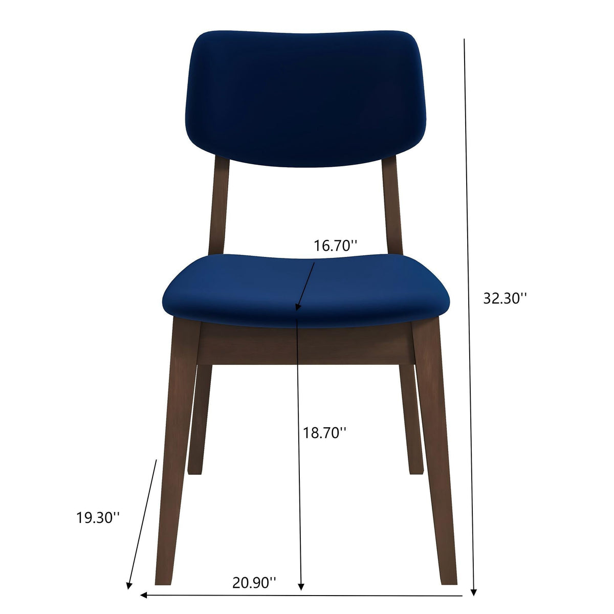 Carlos - Solid Back Side Chair (Set of 2) by Unique Piece Furniture