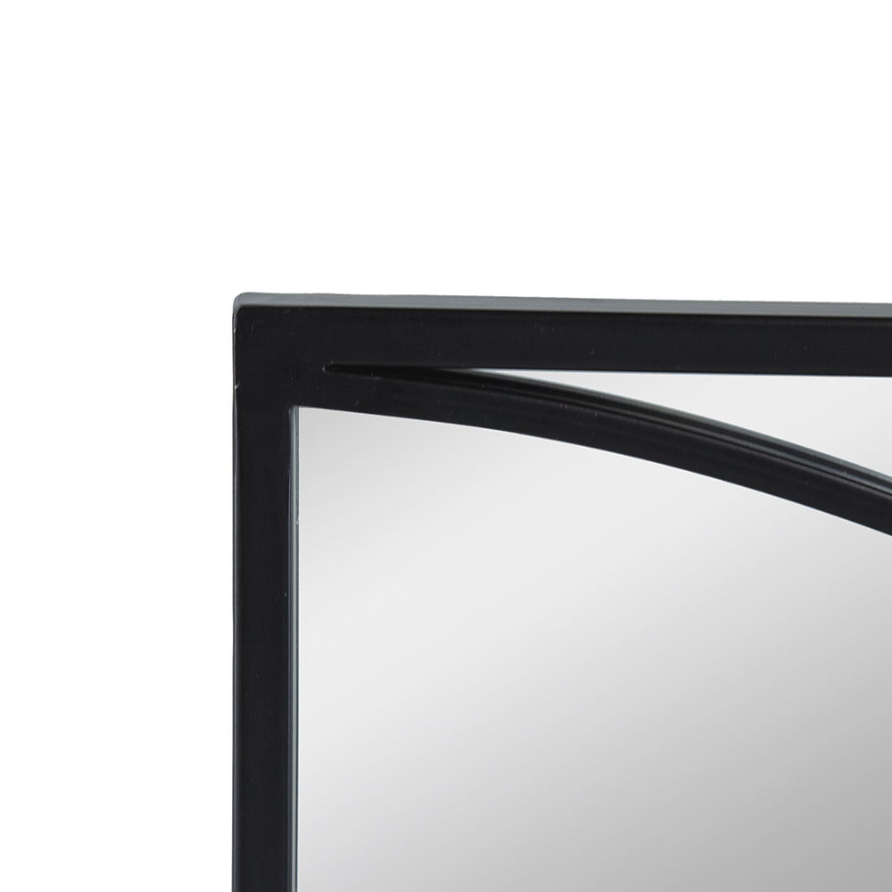 Rectangular Wall Mirrors With Frame, Home Decor For Living Room Bedroom Entryway - Black by Unique Piece Furniture