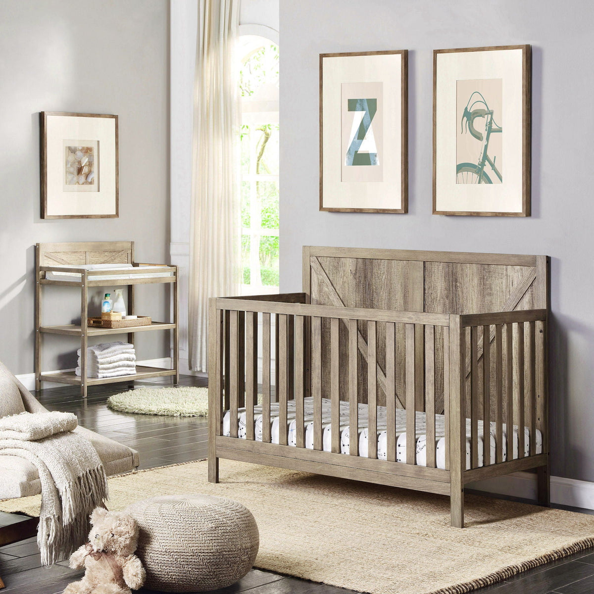 Barnside - 4-in-1 Convertible Crib by Unique Piece Furniture