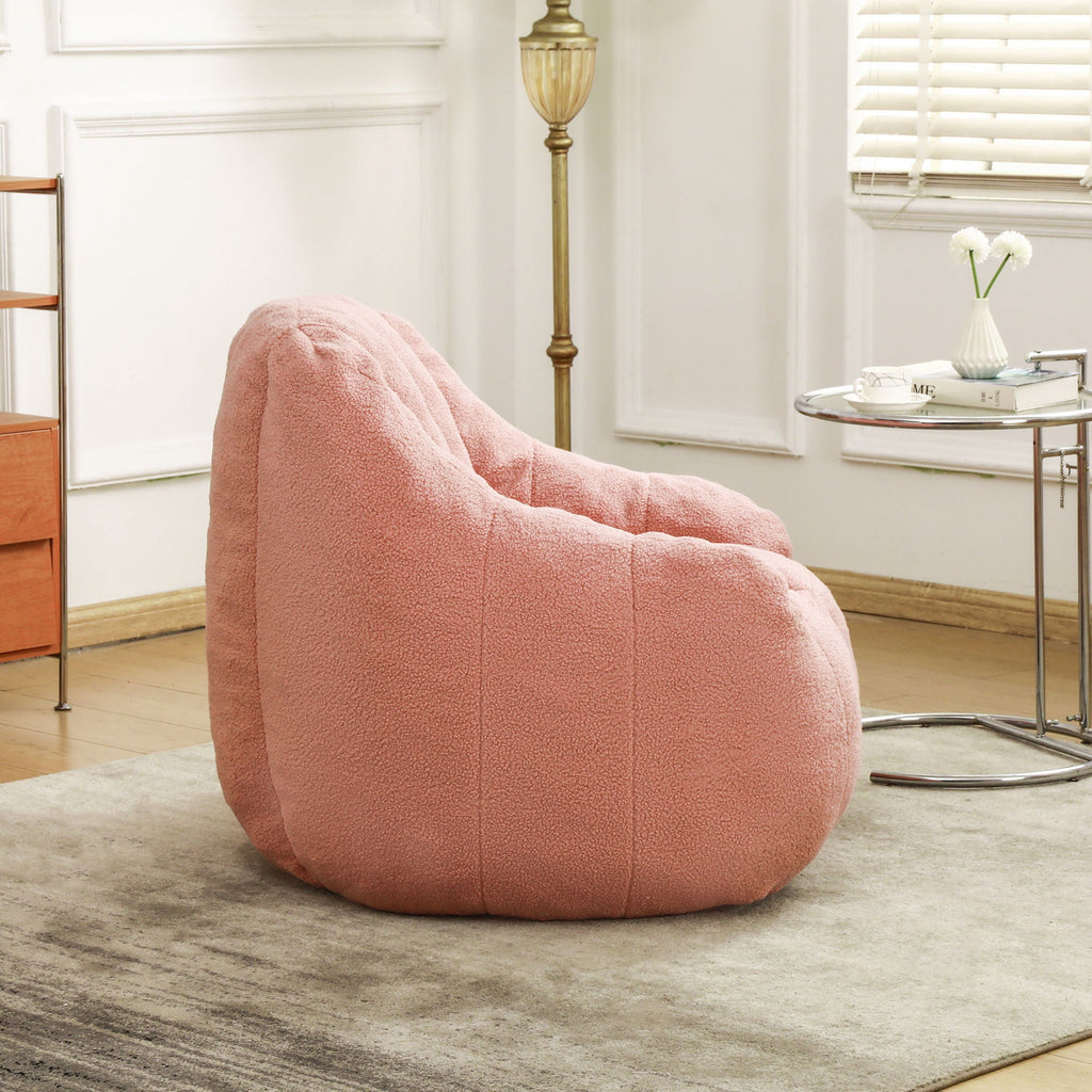 Comfy Bean Bag Chair With Memory Foam Filler, Tufted Soft by Unique Piece Furniture