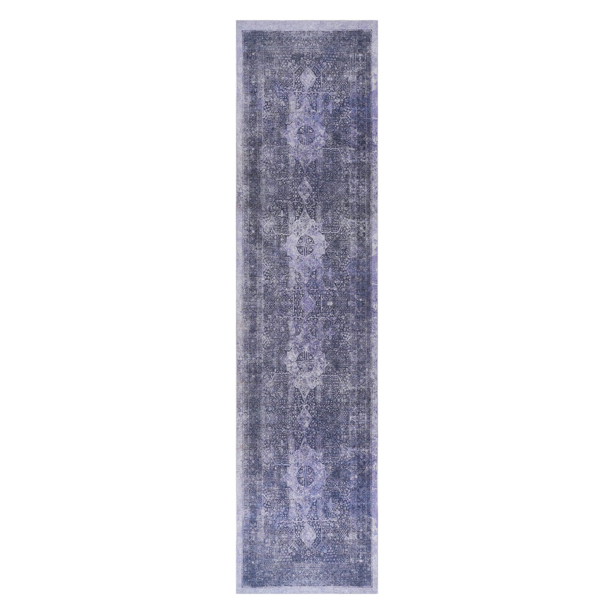 Maval - 2'6'' X 10' Washable Runner Rug - Anthracite by Unique Piece Furniture
