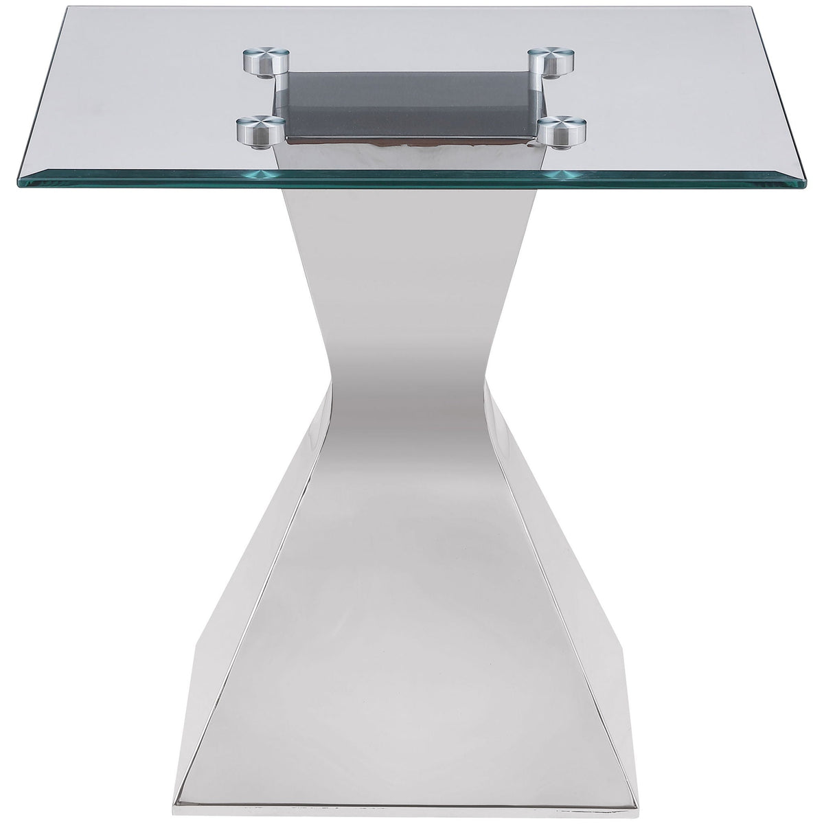 Jenny 2-piece Rectangular Coffee and End Table Set Chrome by Unique Piece Furniture