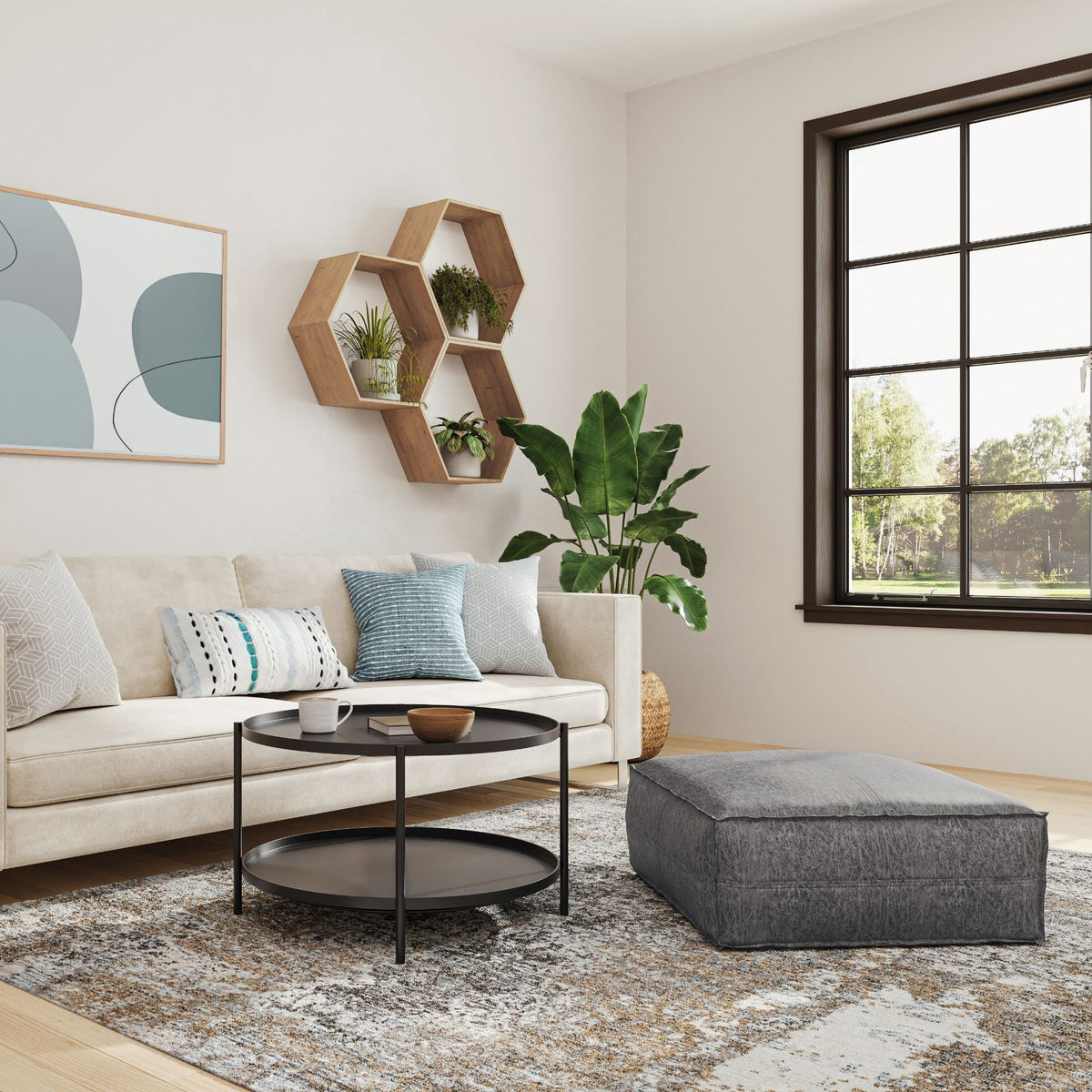 Brody - Large Square, Coffee Table Pouf by Unique Piece Furniture