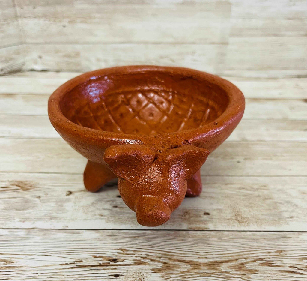Authentic Mexican Molcajete Terra Cota Molcajete Mexicano de Barro