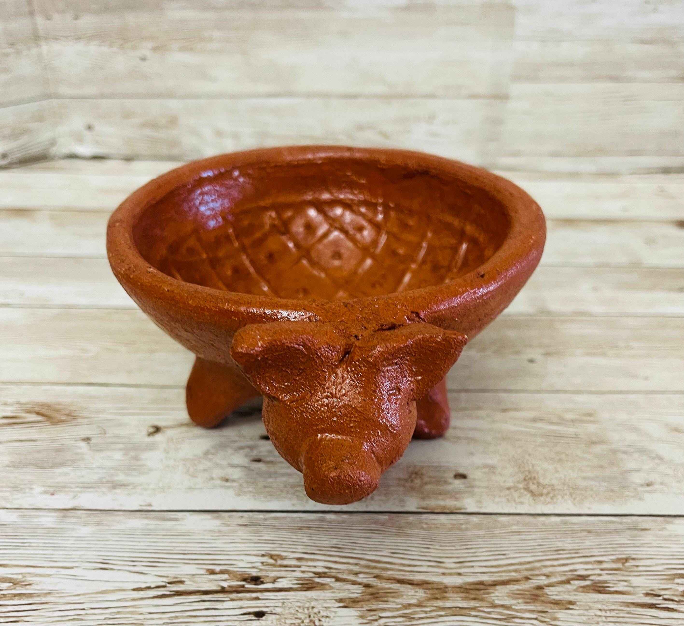 Authentic Mexican Molcajete Terra Cota Molcajete Mexicano de Barro