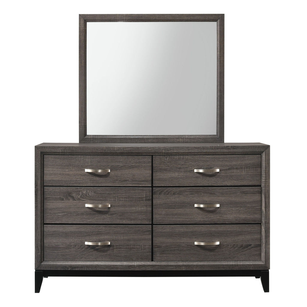 Contemporary 6 Drawer Dresser With Handles by Unique Piece Furniture