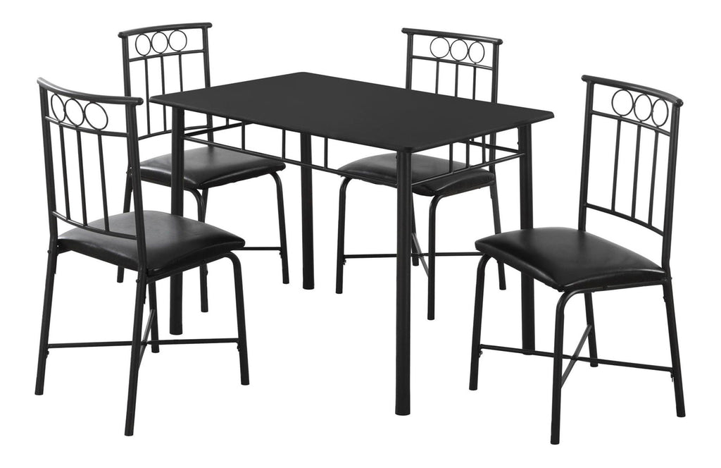 5 Pieces Dining Table Set, Small, Rectangular by Unique Piece Furniture