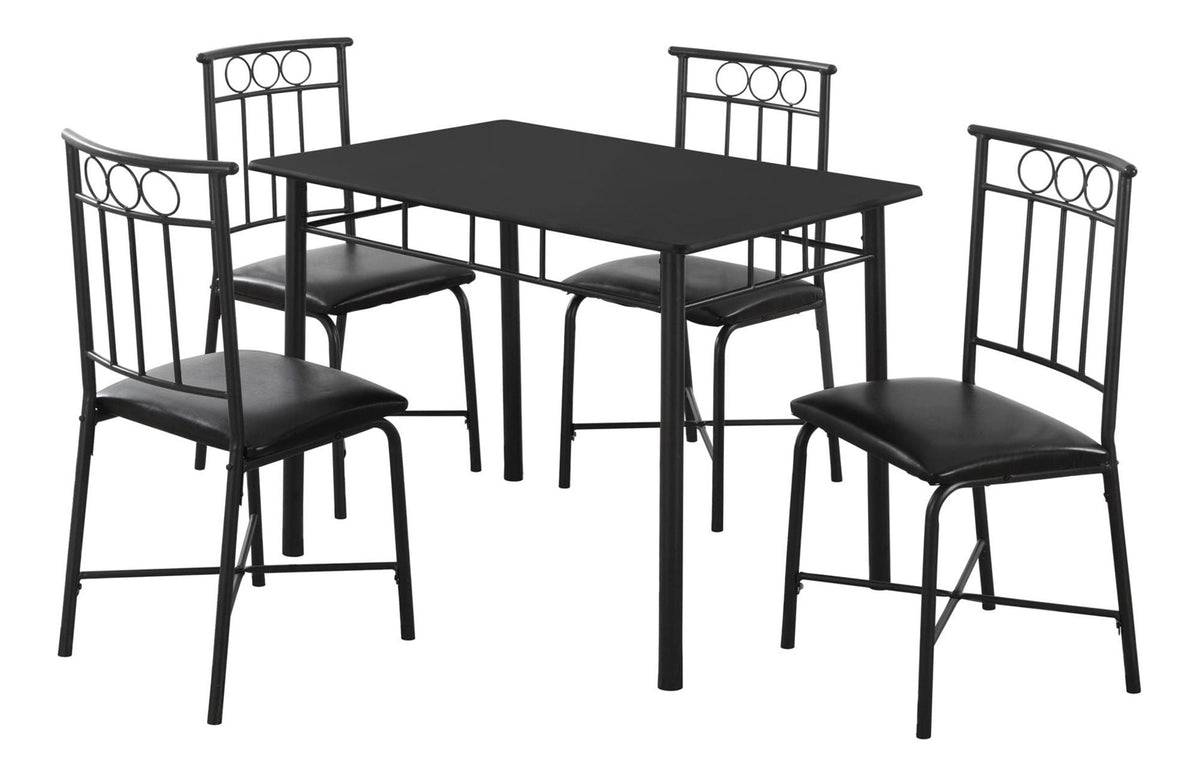 5 Pieces Dining Table Set, Small, Rectangular by Unique Piece Furniture
