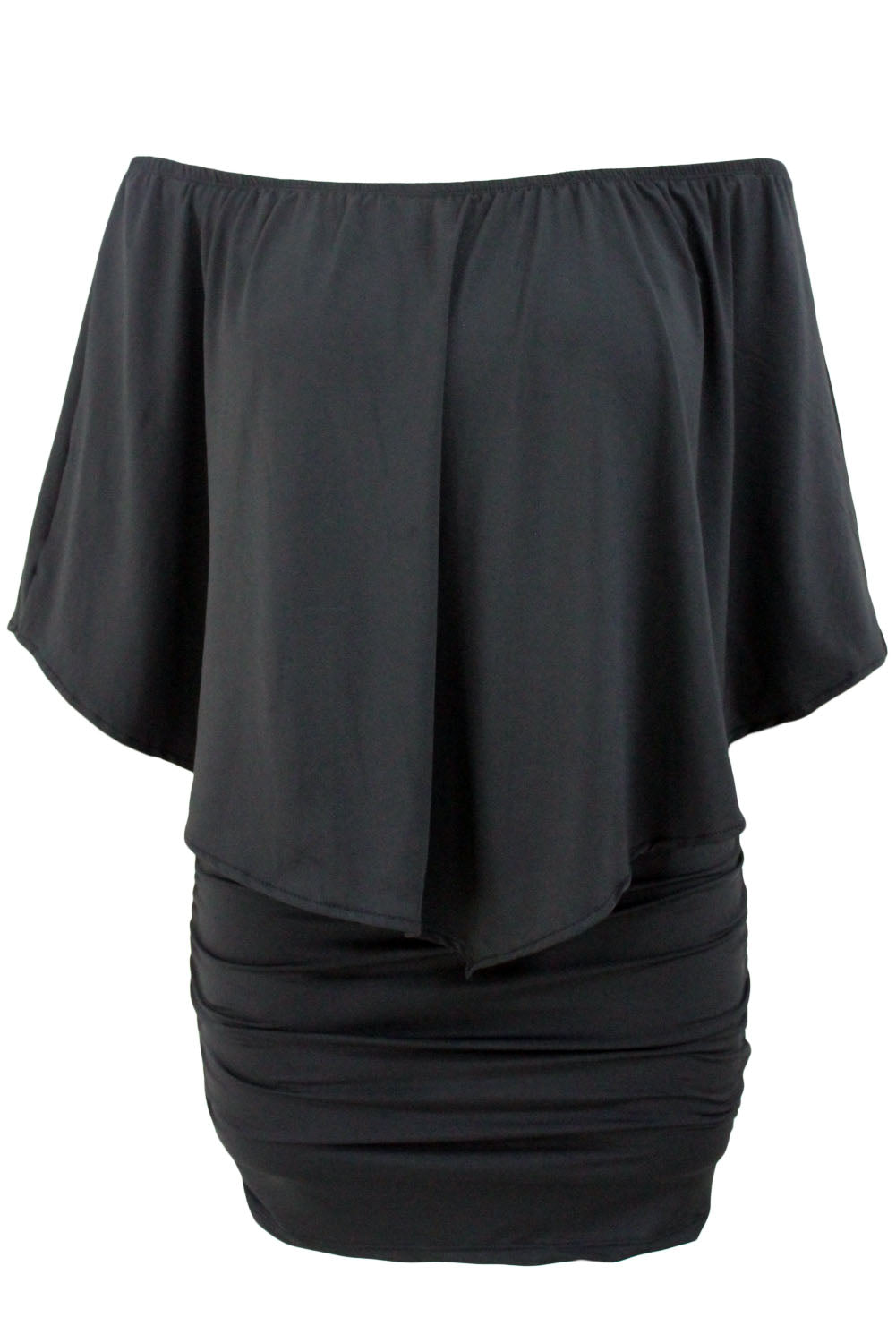 Plus size Dressing Layered Fiery Red Mini Poncho Dress by Wild and Free Boutique