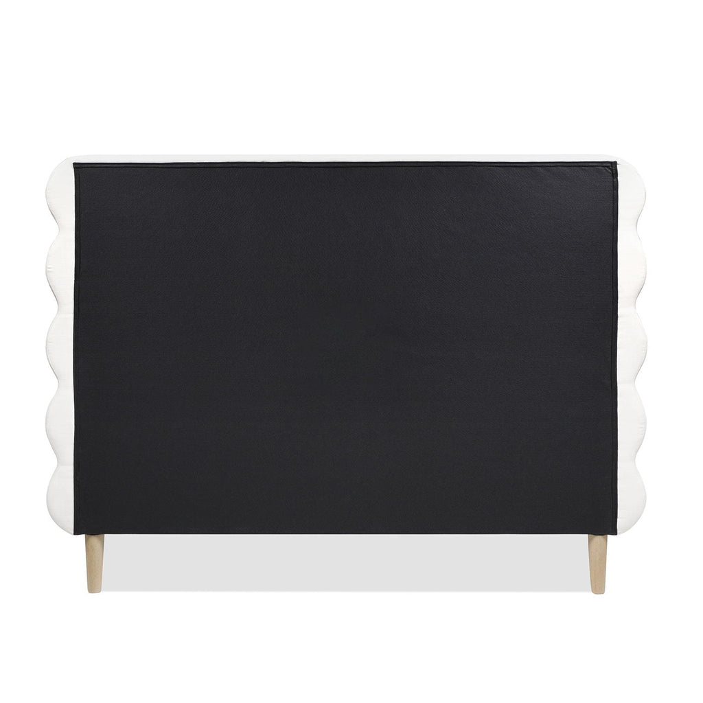 Stockholm - Modern Wavy Headboard Platform Bed by Unique Piece Furniture