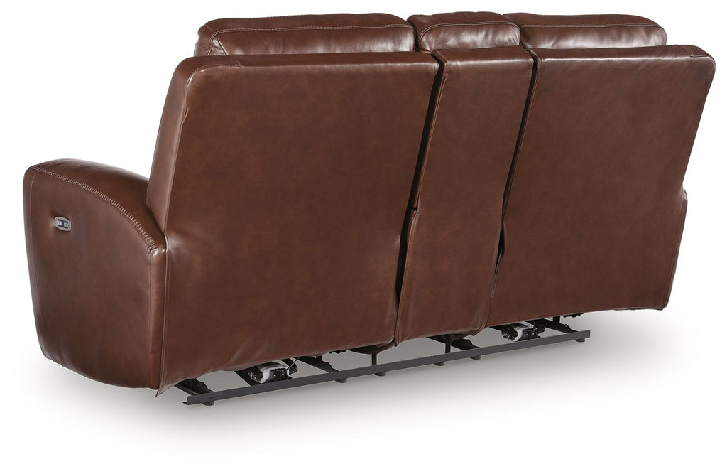 Bexhurst - Power Reclining Loveseat With Console / Adjustable Headrest by Unique Piece Furniture