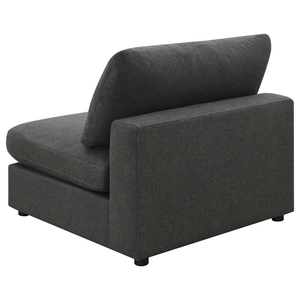 Serene 4-piece Upholstered Modular Sectional Sofa Charcoal by Unique Piece Furniture
