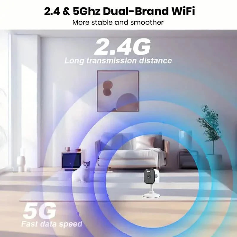 3MP Smart Home Security Camera – Night Vision, Two-Way Audio, Motion Detection, Alexa Compatible by DailySale