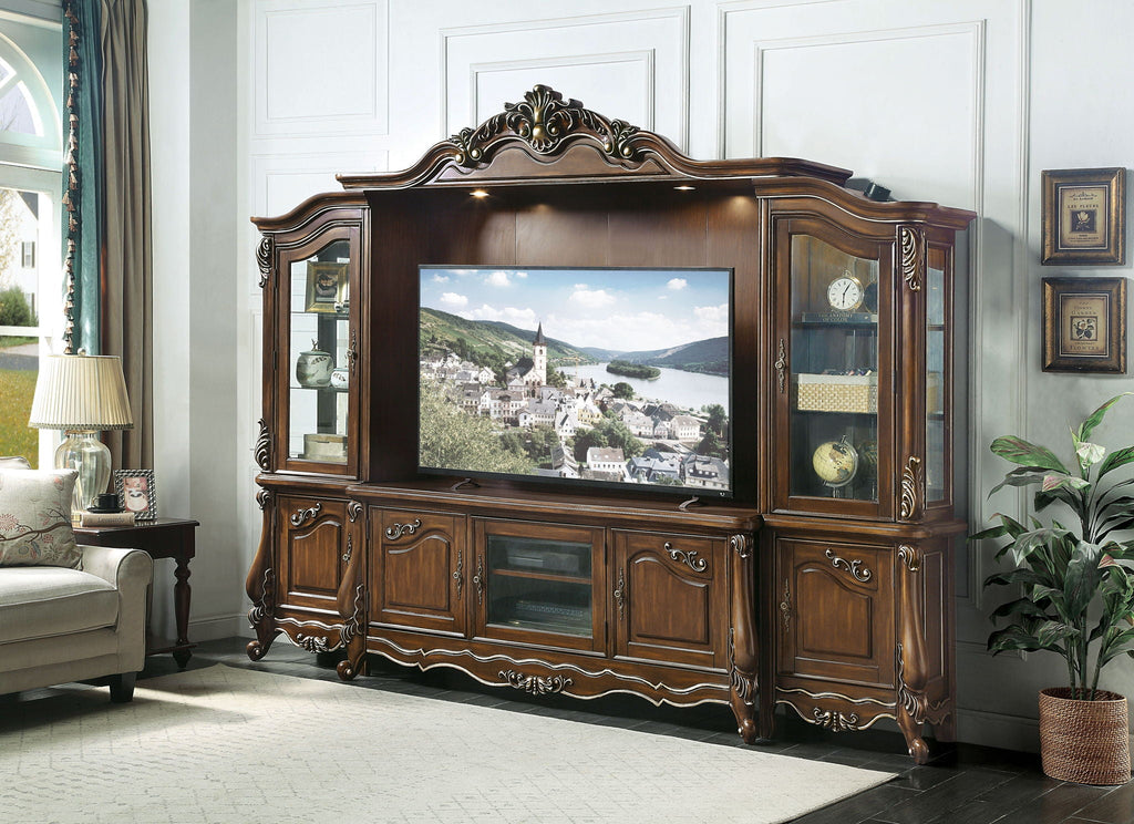 Latisha - Entertainment Center - Antique Oak by Unique Piece Furniture